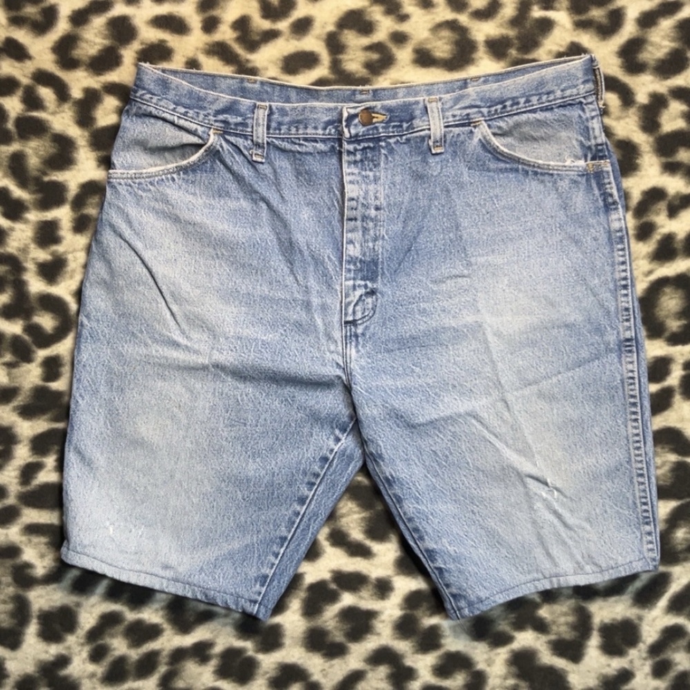 Rustler Denim Jean Shorts Men Size 40 Light Wash Relaxed Fit 1990s